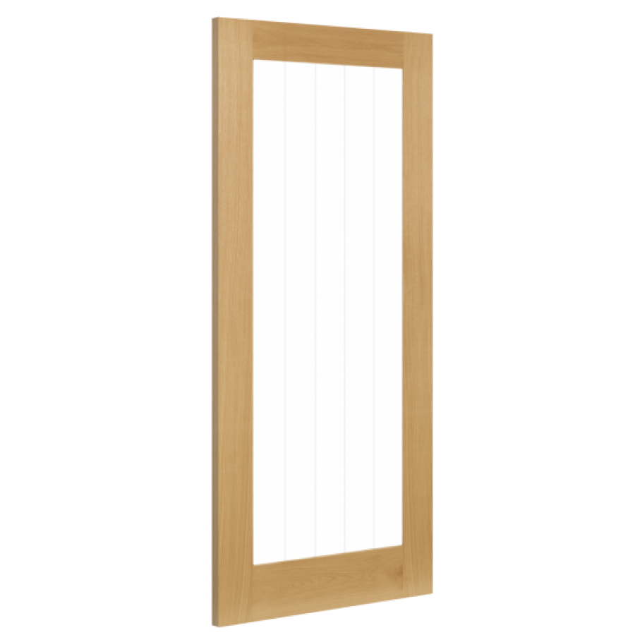 Cottage Ely Full Glazed Internal Oak Door (18mm lippings)